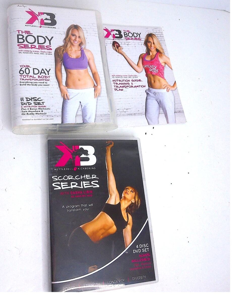 Kettlebell Kickboxing The Body Series 11 Discs DVD Set Guide + Scorcher Series - Picture 1 of 9